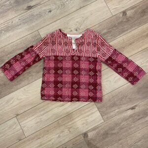 Ace & Jig Long Sleeve Top in Damask Medium